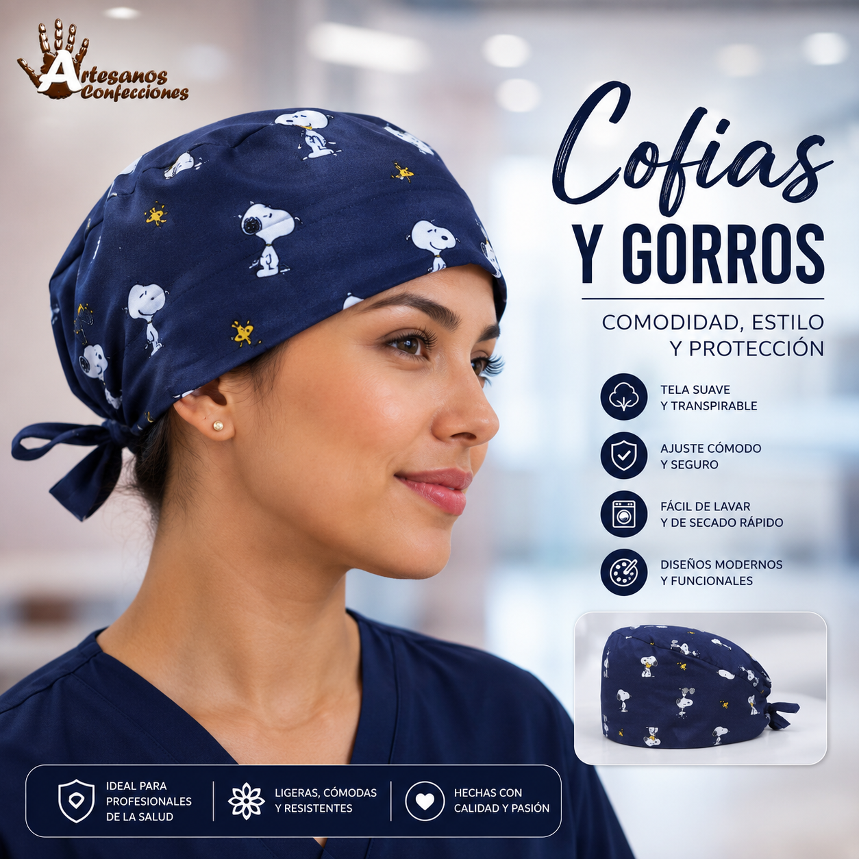 Cofias y Gorros Quirúrgicos 👩‍⚕️