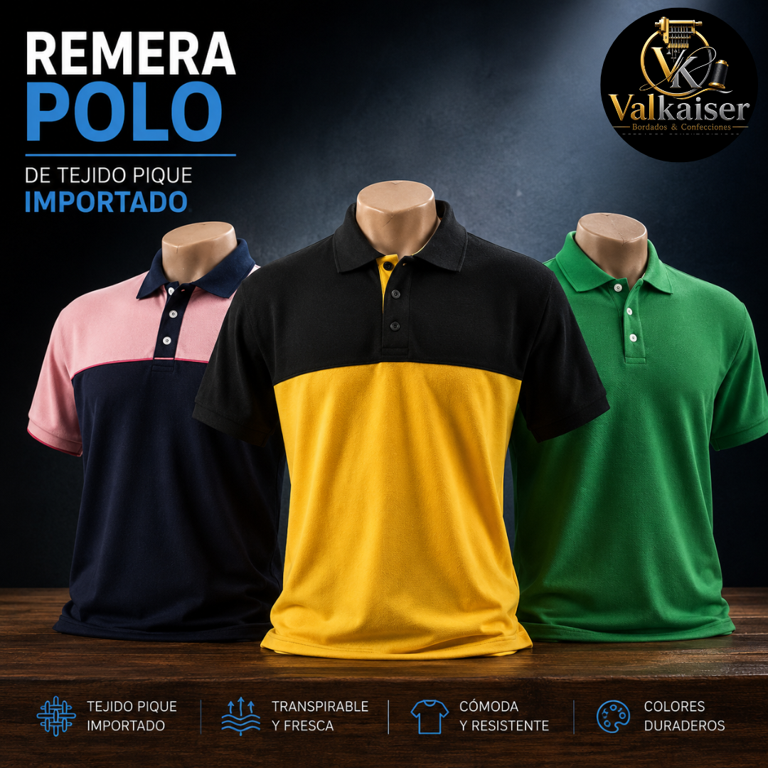 Remeras Polo de Tejido Piqué Importado