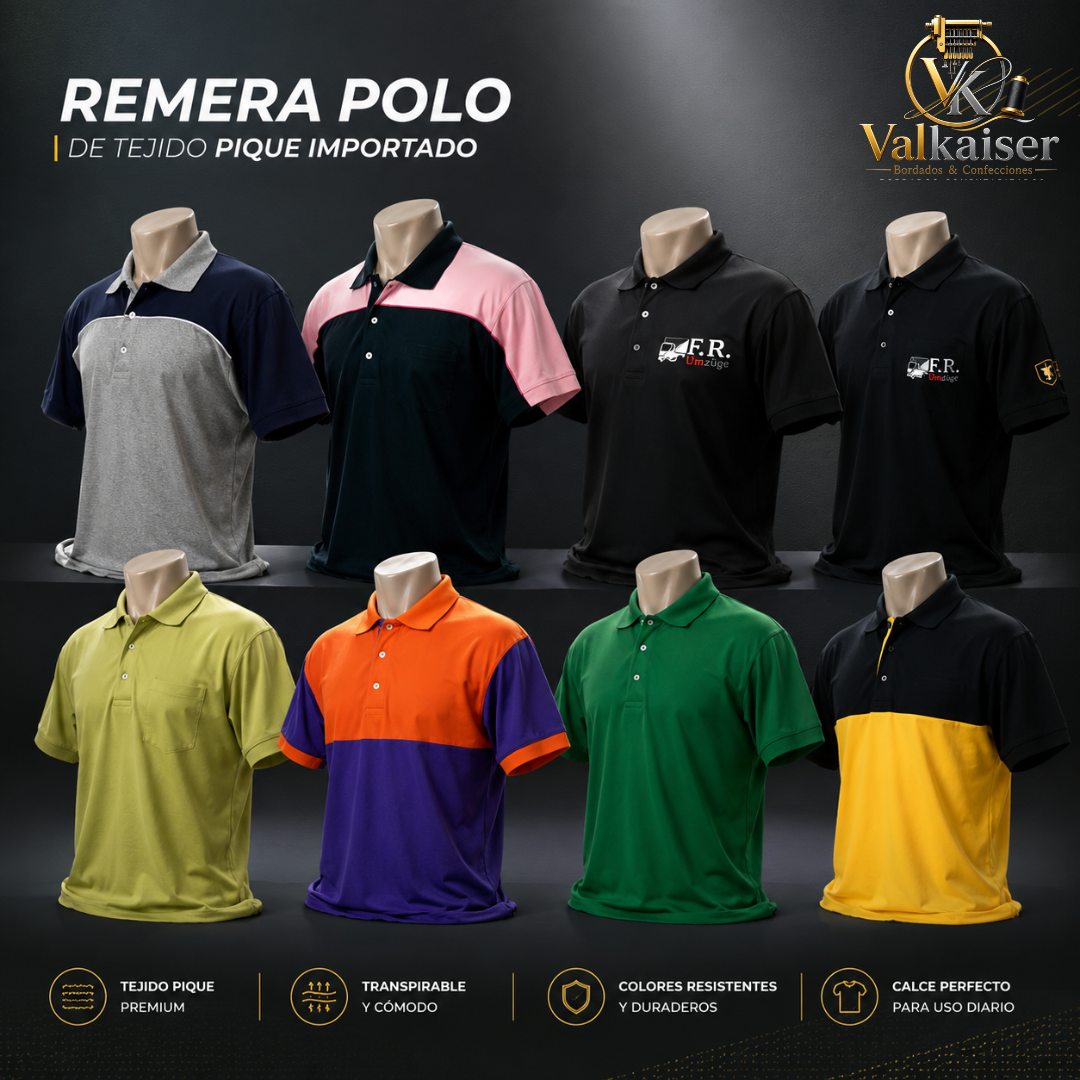 Remeras Polo de Tejido Piqué Importado