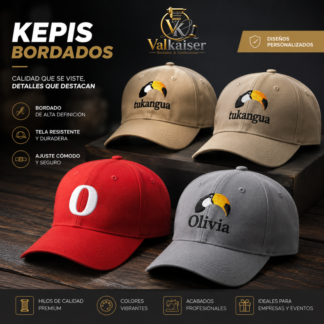 Kepis Bordados Personalizados