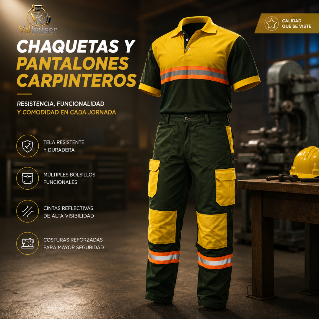 Chaquetas y Pantalones para Carpinteros